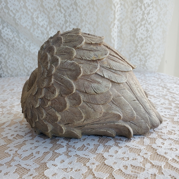 Home Interiors Wings of Protection Angel carved look New 8" x 5" - Picture 4 of 11